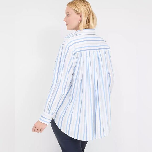 Lane Bryant - Swing Pleat-Back Button-Down Shirt - Picture 2 of 5